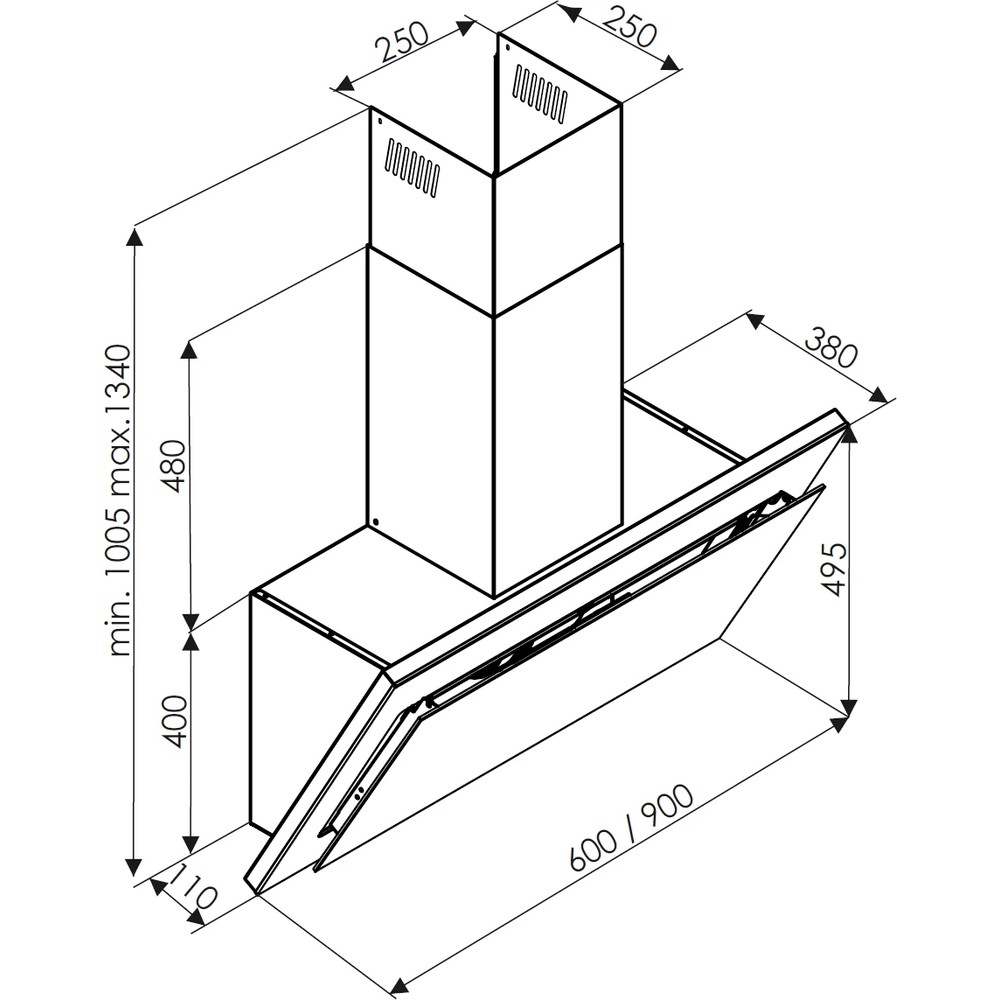 Витяжка De Dietrich DHV4984B - изображение 4